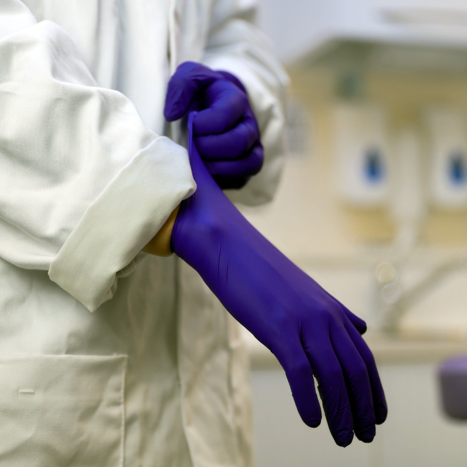 1000 4m Indigo ELECTRA BLUE Nitrile Medical Exam Gloves Lat Powder