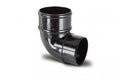 68mm Downpipe 92.5° Offset Bend Round Black