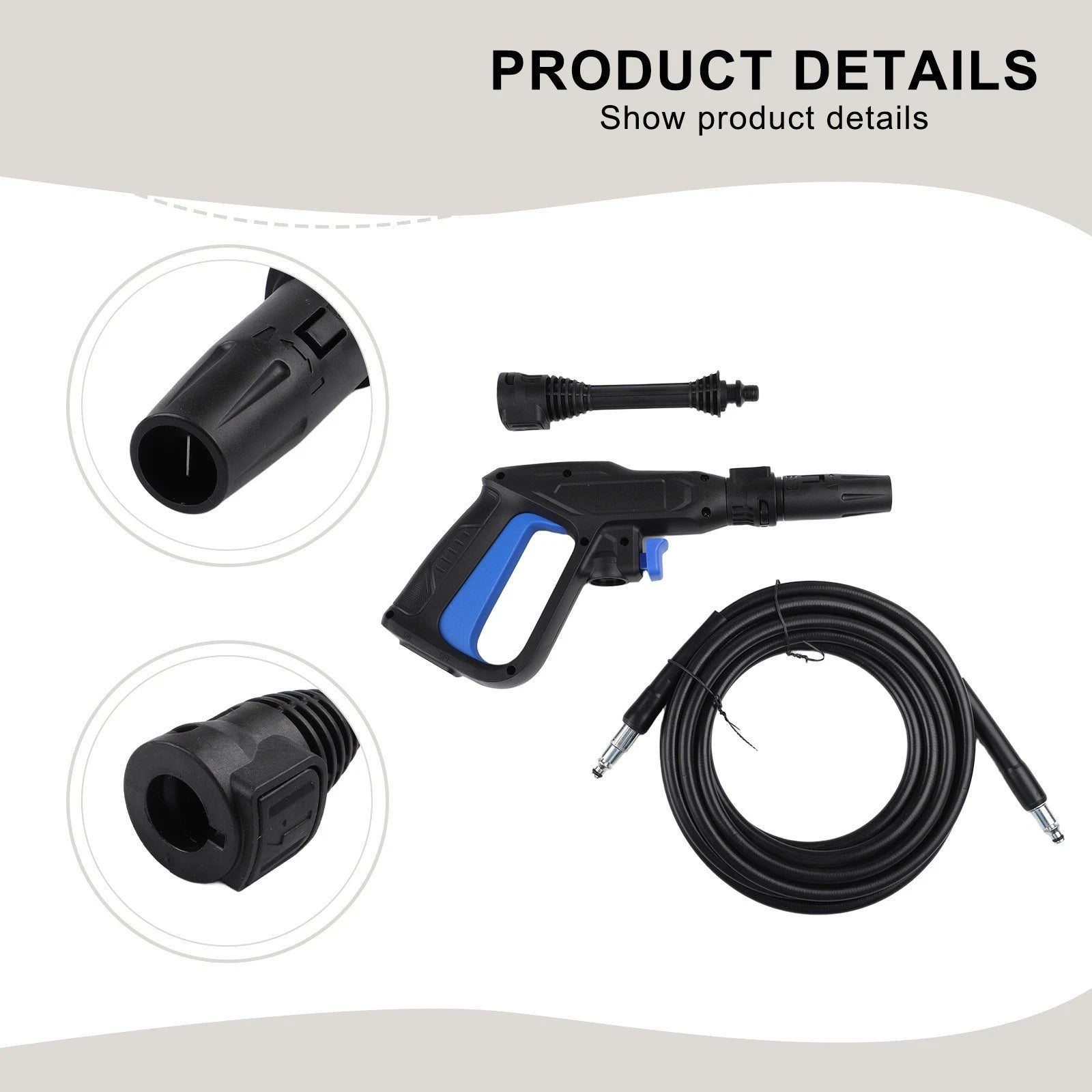 Customizable Nozzle And Spray Handle Kit For Bosch High Pressure