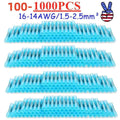 Blue 14-16awg Heat Shrink Waterproof Wire Connectors Butt Seal