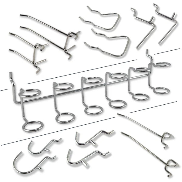 Peg Board Hook Tool Organizer Assortment Set