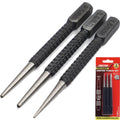 Dekton 3pc Centre Punch Set - Alloy Steel 1.5mm/2mm/3mm by Dekton