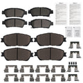 8x Front Rear Brake Ceramic Pads Kit for Toyota Sienna 2004-2010