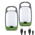 2 Packs LED Camping Lantern Rechargeable Camping Lights 4 Light Modes