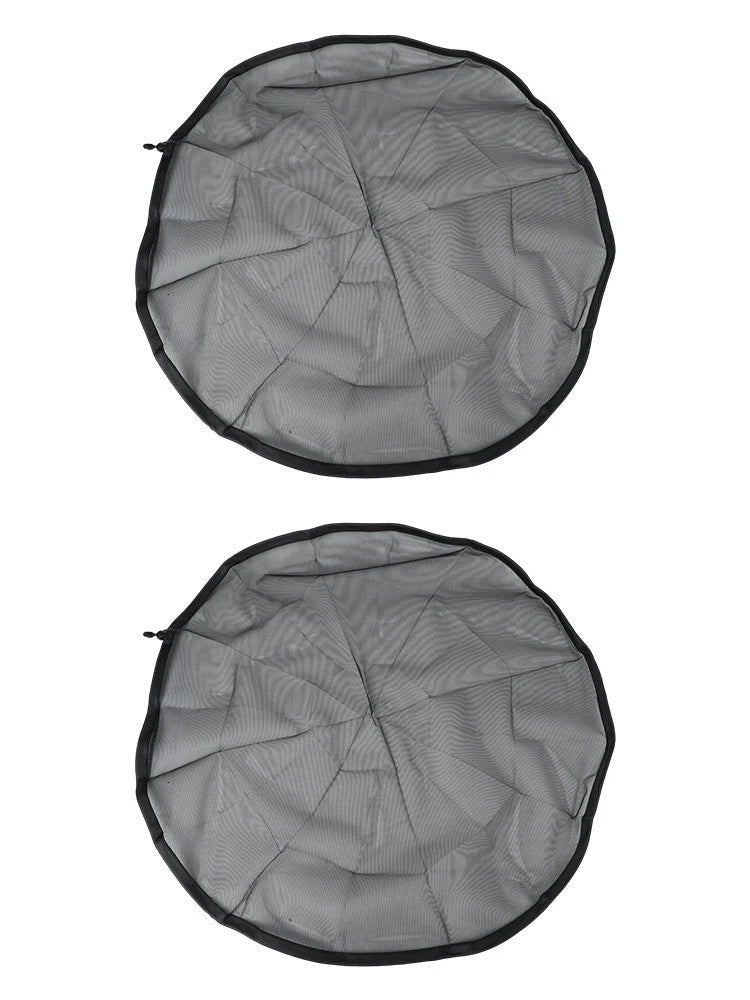 Transparent Mesh Rain Bucket Cover With Secure Drawstring For Outdoor