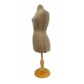 23''h Burlap Mini Jersey Female Torso Dress Form Mannequin Jewelry