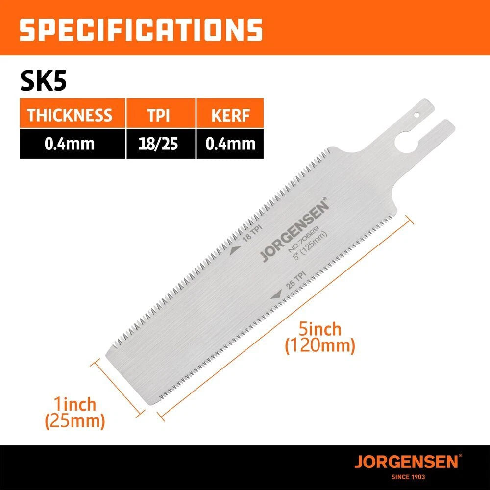 Jorgensen Replacement Blade 18/25 Tpi Sk5 Flexible | Built Supply Co