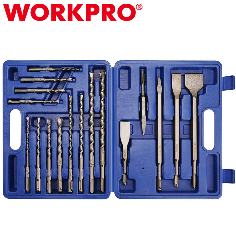 WORKPRO 17PC SDS-Plus Drill Bits Set by WORKPRO