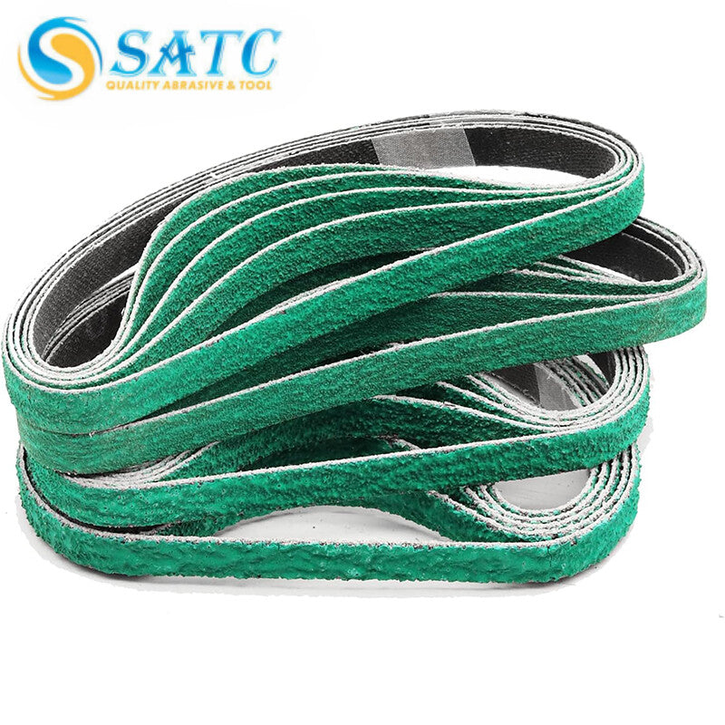 10 PACK 1/2x 18 Inch 120 Grit Premium Zirconia Sanding Belts for Metal