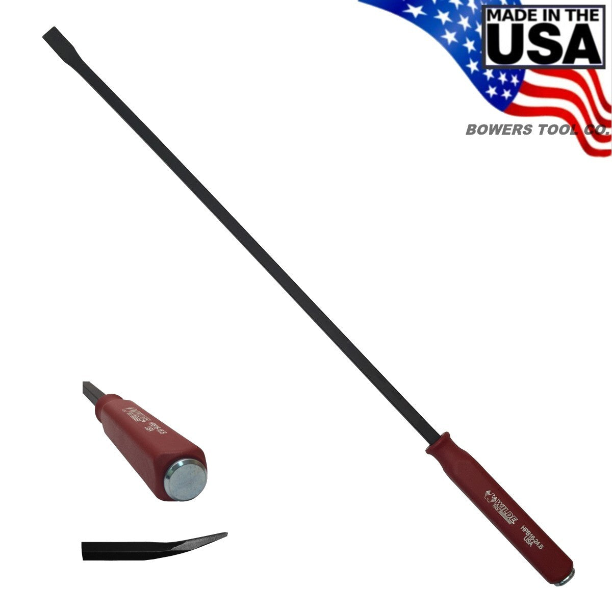 Wilde 31" Hard Cap Pry Bar Hammer Strike Handle