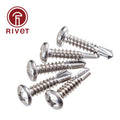 Din7504n Cross Recessed Pan Head Drilling Screws Tapping Screw Thread