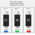 Hydroelectric Powered Shower Head With Led Temperature Display And