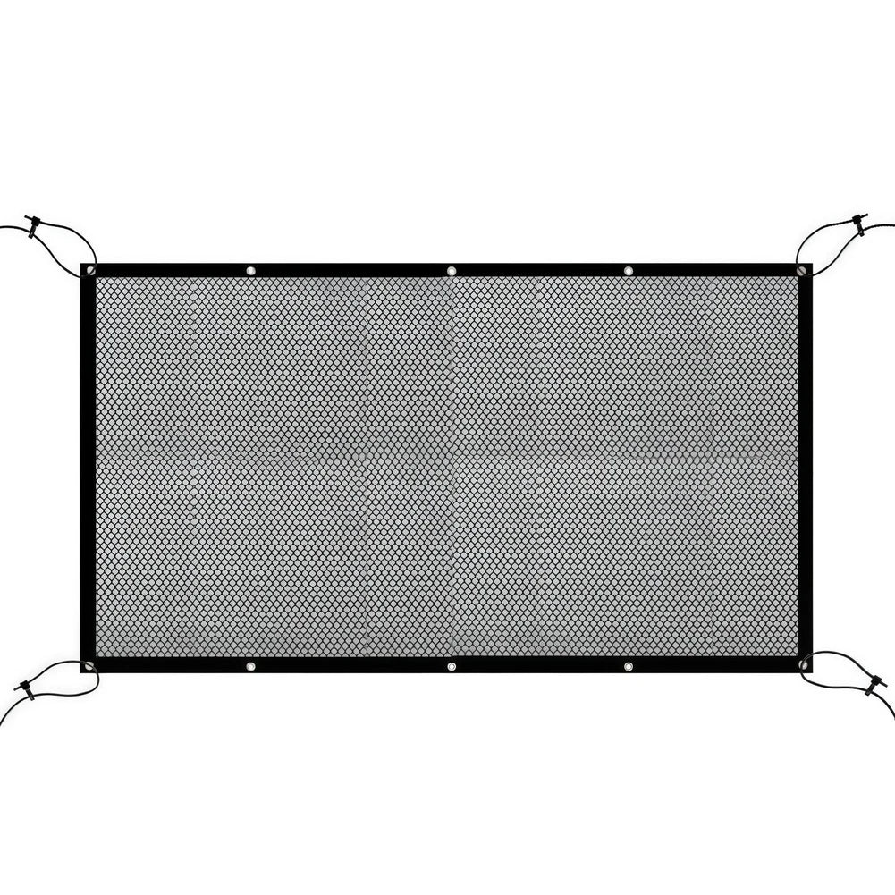 Elastic And Reinforced Car Pet Barrier Net Black Mesh Divider 116x76cm