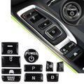 Long Lasting Glossy Black Gear For Shift Switch Button Cover Decal