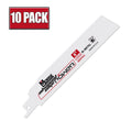 6" x .042" 14 TPI Morse Advanced Edge Bi-Metal Reciprocating Saw Blade - 10 Pack