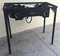Cast Iron Free Stand Lp Propane Double Burner Cooking Stove Range