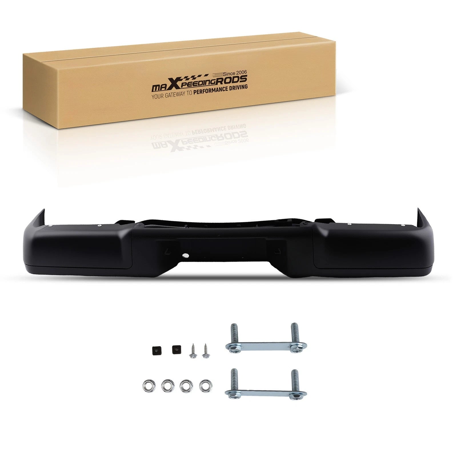 Rear Bumper Assembly for Ford F150 2009-2014 9L3Z17906A-PFM Steel Black