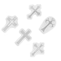 Diy 5in1 Silicone Cross Resin Mold Jewelry Epoxy Making Casting Mould