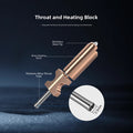 Extruder Replacement Ad5x Hot End Works Up To 300??c Built-in Neck