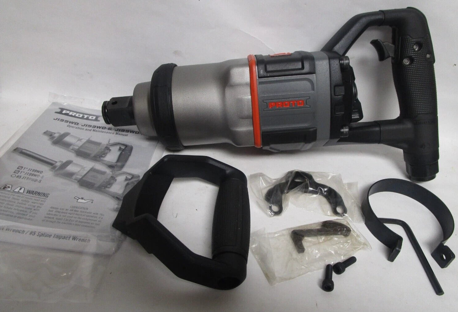 Proto 1" Inline D Handle Air Impact Wrench J199wd 2500ft-lb