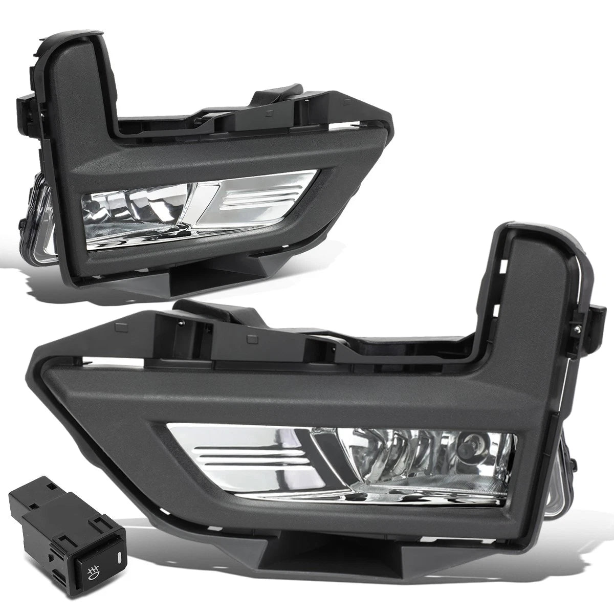 Fit 17-18 Rogue Pair Chrome Housing Front Driving | Built Supply Co