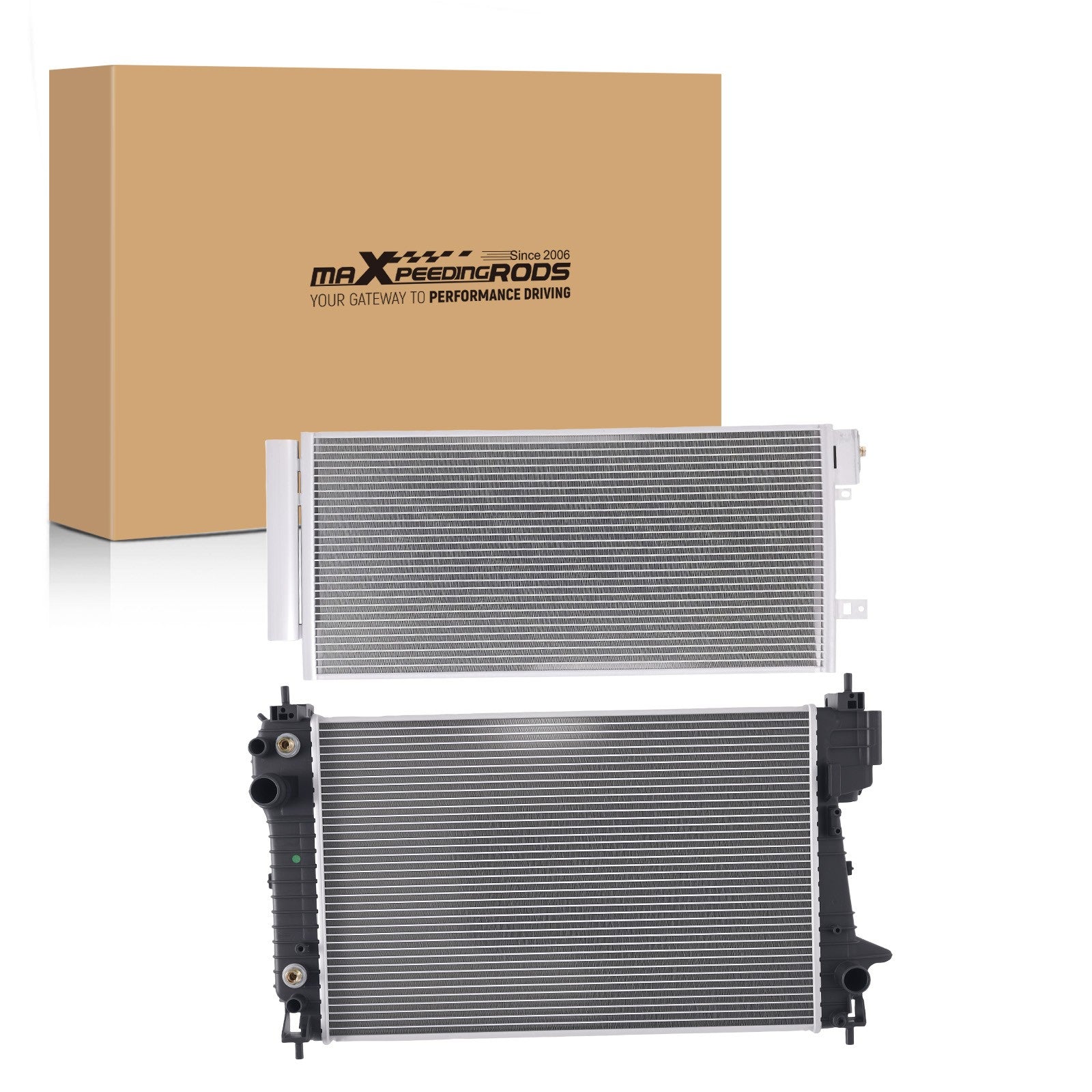 Coolant Radiator & AC Condenser for Chevrolet Sonic 1.4L 1364CC