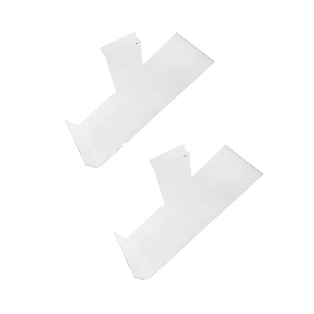 Slatwall Clear Acrylic Shoe Display Shelf Left Profile 10" X 4"