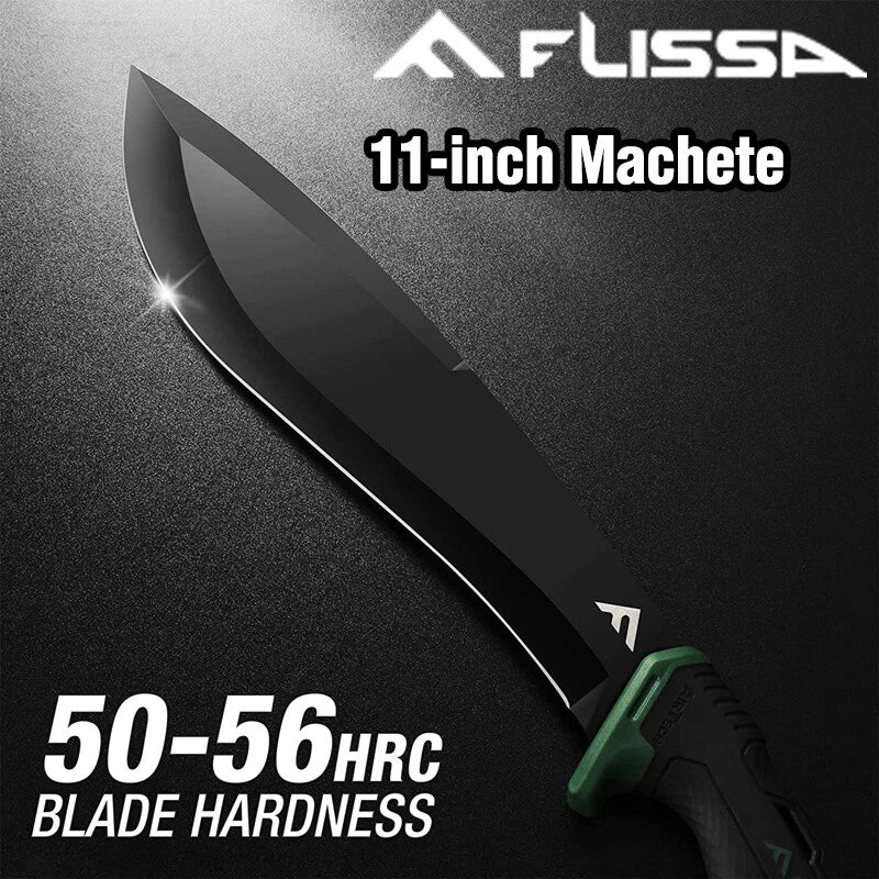 Flissa 11" Machete Stainless Steel Tactical | Built Supply Co