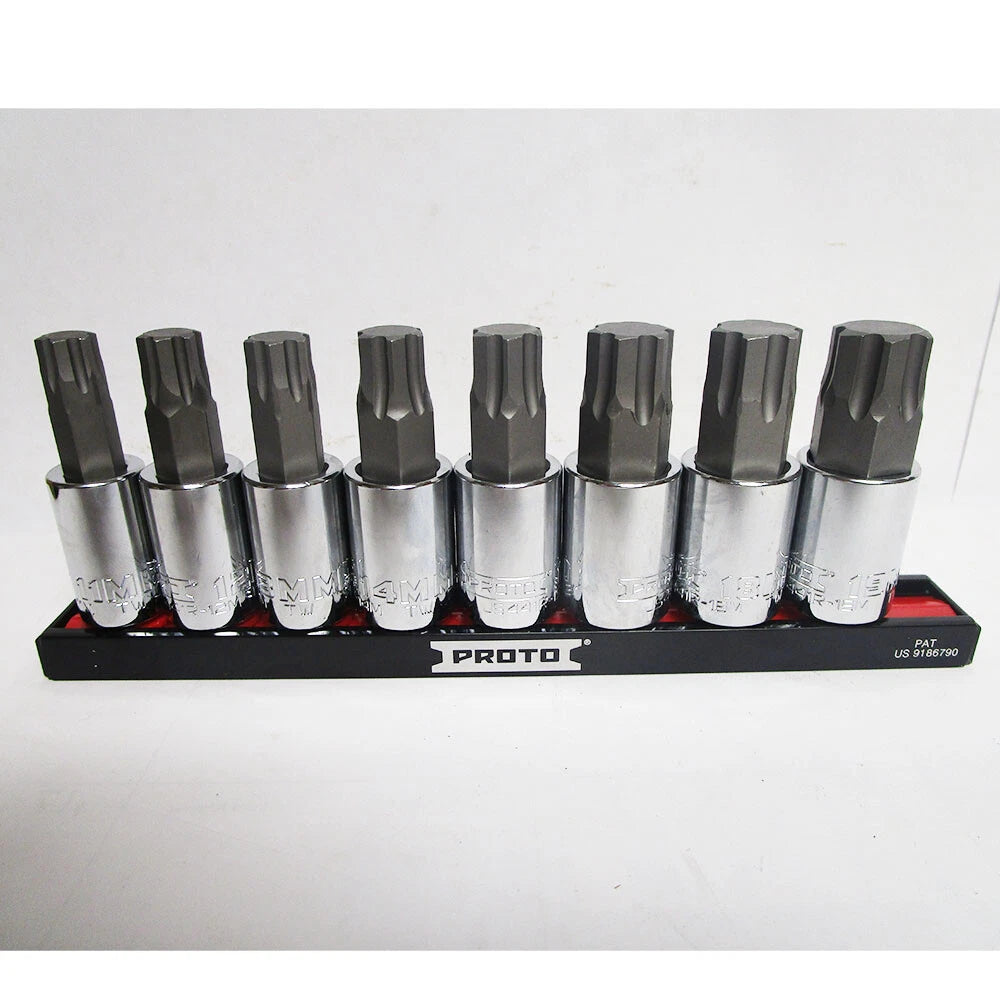 Proto J5441r8mm 1/2" Drive Advanced Hex Bit Socket Set 11mm Thru 19mm