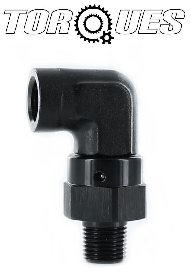 AN-6 90 Degree Male To 3/8" Hardline Tube Adapter by Unbranded