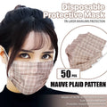[] 3-ply Stylish Disposable Face Masks Non-medical Surgical Earloop
