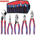 Workpro 5 Pieces Pliers Set Premium Cr-V Construction Linesman Pliers