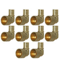 10 Pack XFITTING 3/4" Pex X 3/4" Female Sweat Elbow, 3/4 Pex