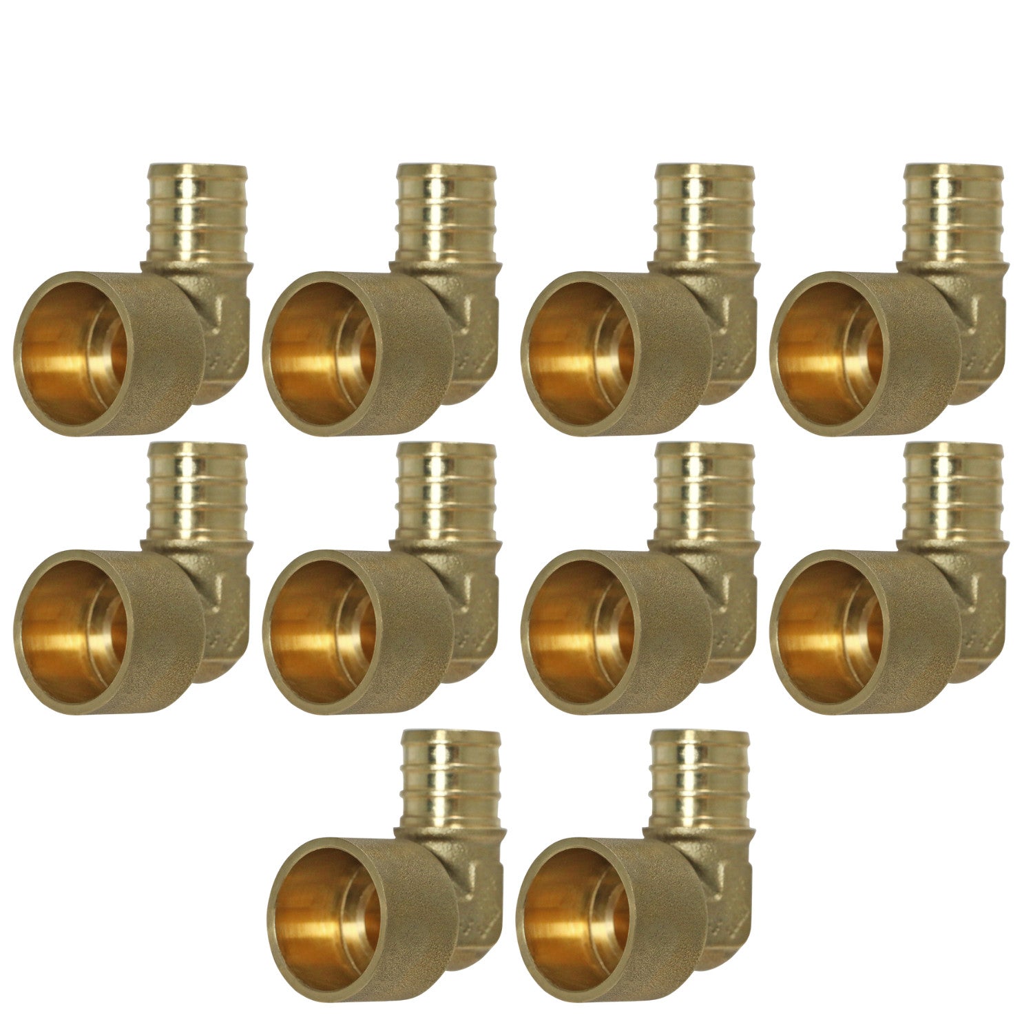 10 Pack XFITTING 3/4" Pex X 3/4" Female Sweat Elbow, 3/4 Pex