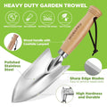 11" Heavy Duty Gardening Hand Trowel Stainless Steel Garden Shovel