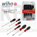 Wiha 07153 con Ranuras Pozidrive Destornillador Juego 6pcs PH1 PH2 PZ1 PZ2Opens 