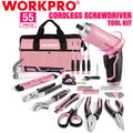 WORKPRO 55-Piece Tool Set Cordless Screwdriver Kit