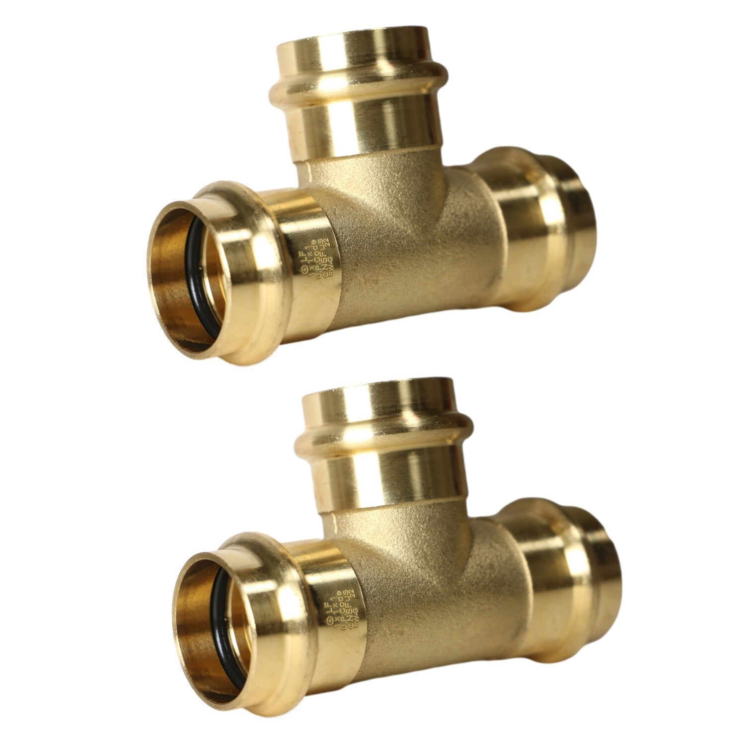 2 Pack  XFITTING 1" Press Tee, NSF Certified, Lead Free