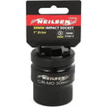 Neilsen 1" Drive Standard Shallow Square Metric Single Impact Socket