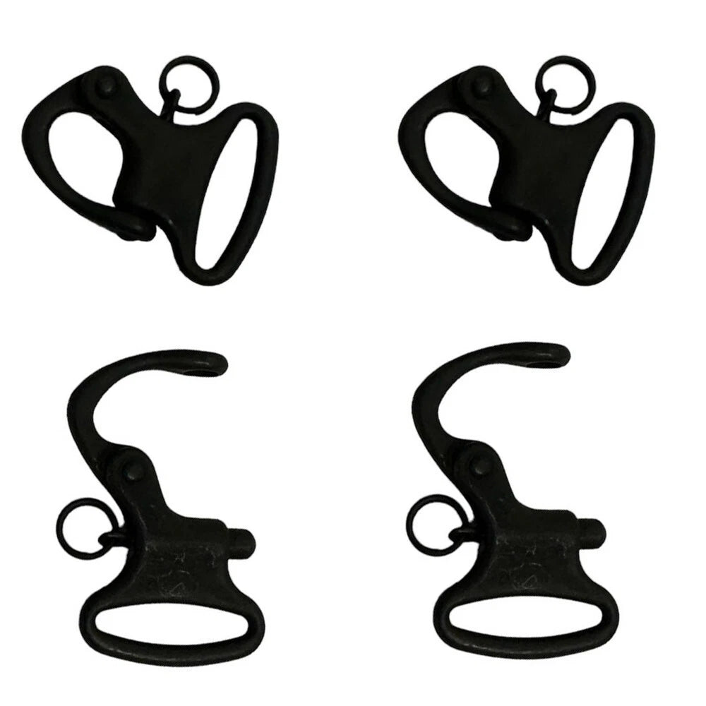 Mini Fixed Snap Shackle Matte Black Coated Quick Release,600 Lb