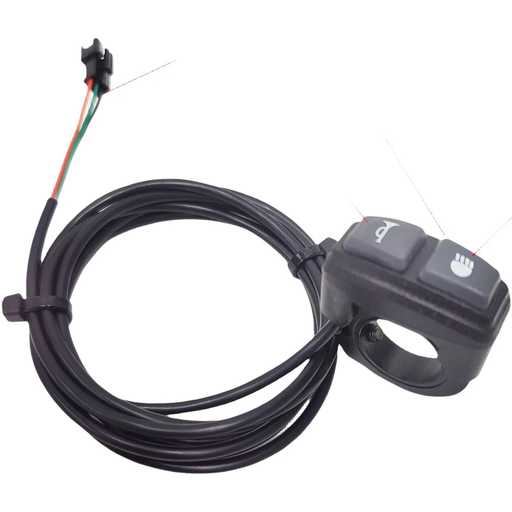 Two In One Soft Silicone Switch For Electric Bike Light And For Horn