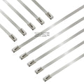 X10 12" 5mm Stainless Silver Self-locking Zip Tie | Built Supply Co