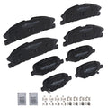 8x Front Rear Brake Pads Kit for Ford Special Service Police Sedan