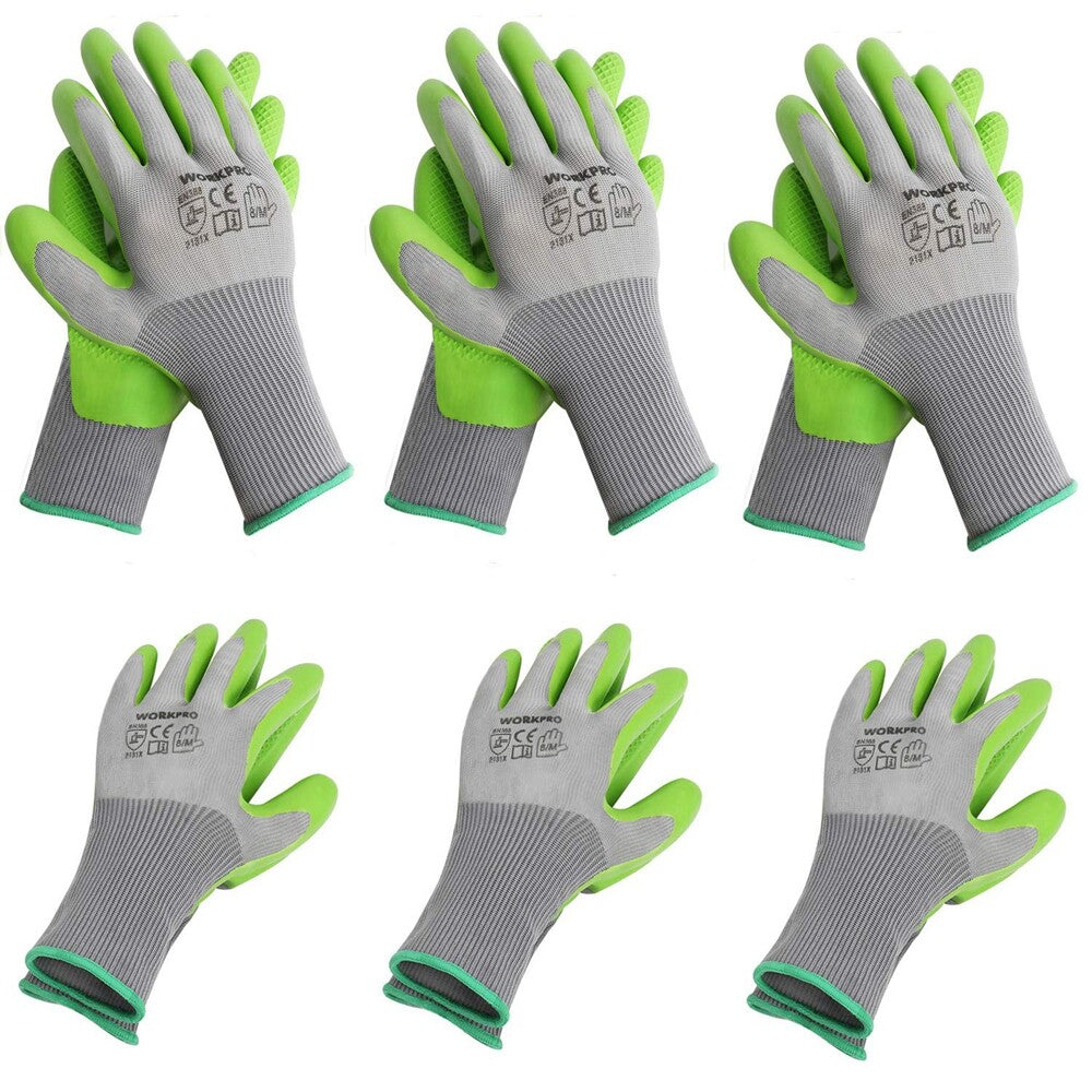 WORKPRO Garden Gloves 6 Pairs by WORKPRO