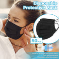 [50 PCS] 3-Ply Disposable Face Masks Non-Medical Surgical Mouth Cover