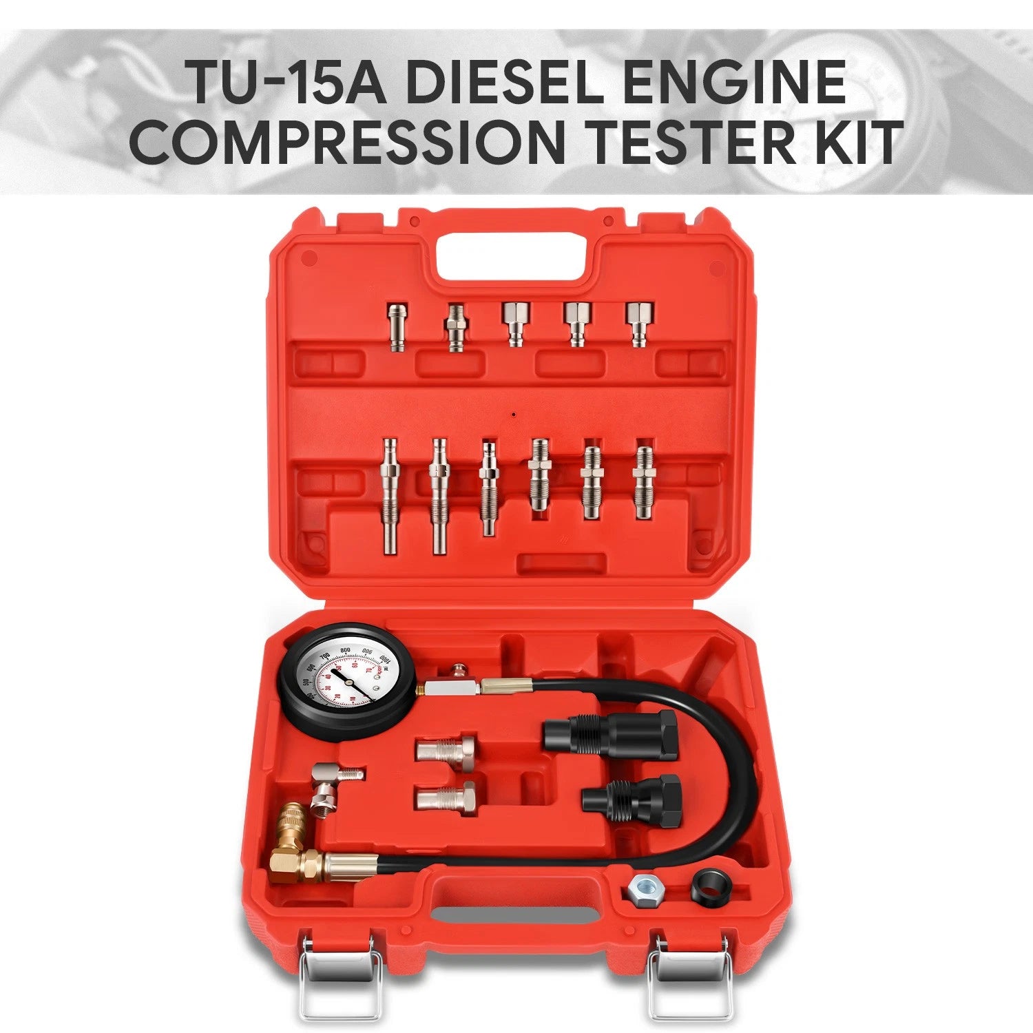 Red 1000PSI Tu-15a Steel Cylinder Diesel Engine | Built Supply Co