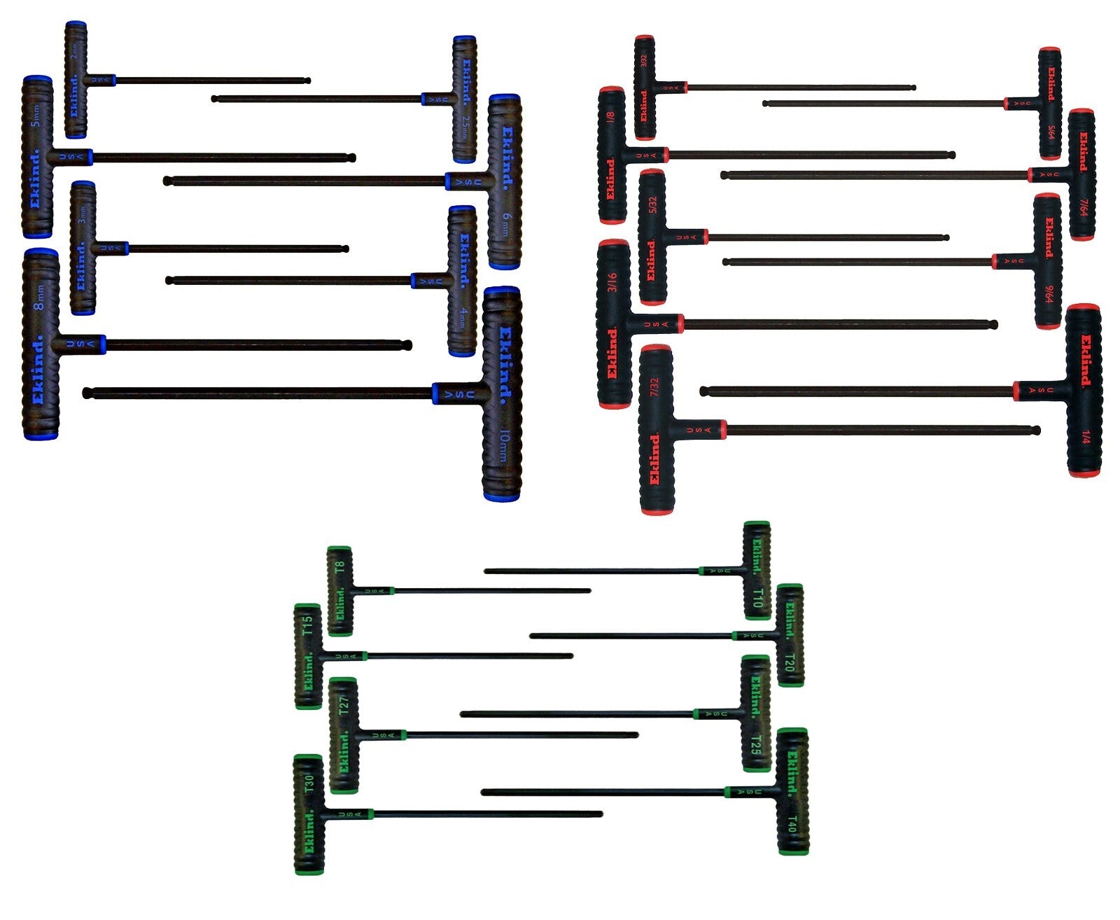 Eklind 25pc T Handle Hex Wrench Set
