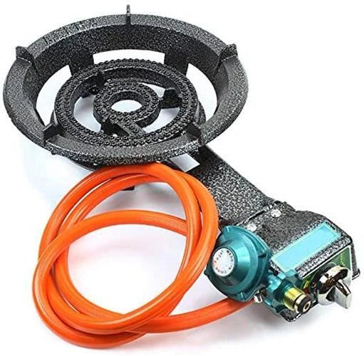 Outdoor Cast Iron Lp Propane Stove Cooker Single Burner Camping &