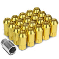 Open End M12x1.25 50mm Tall 25mm Od Gold Aluminum | Built Supply Co