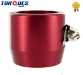 AN -20 (AN20) 40mm Red Fuel Hose Clamp Finishers - For Silicone hoses